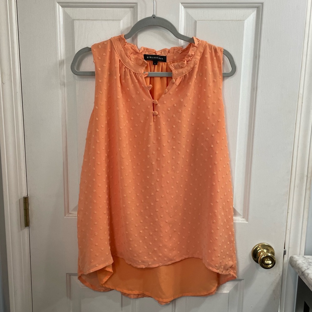 GibsonLook Swiss dot sleeveless top - Large